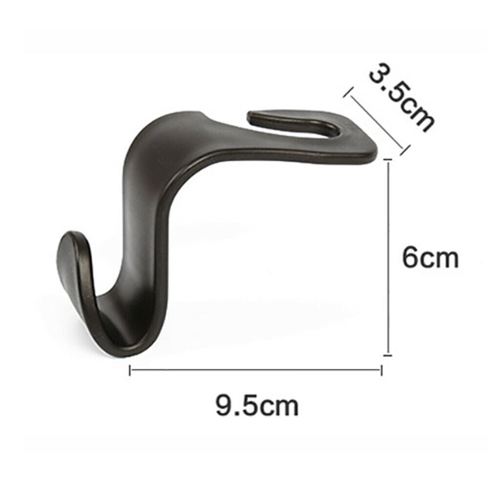 8pcs Storage Groceries Plastic Car Back Seat Bag Handbag Hooks Headrest Hanger