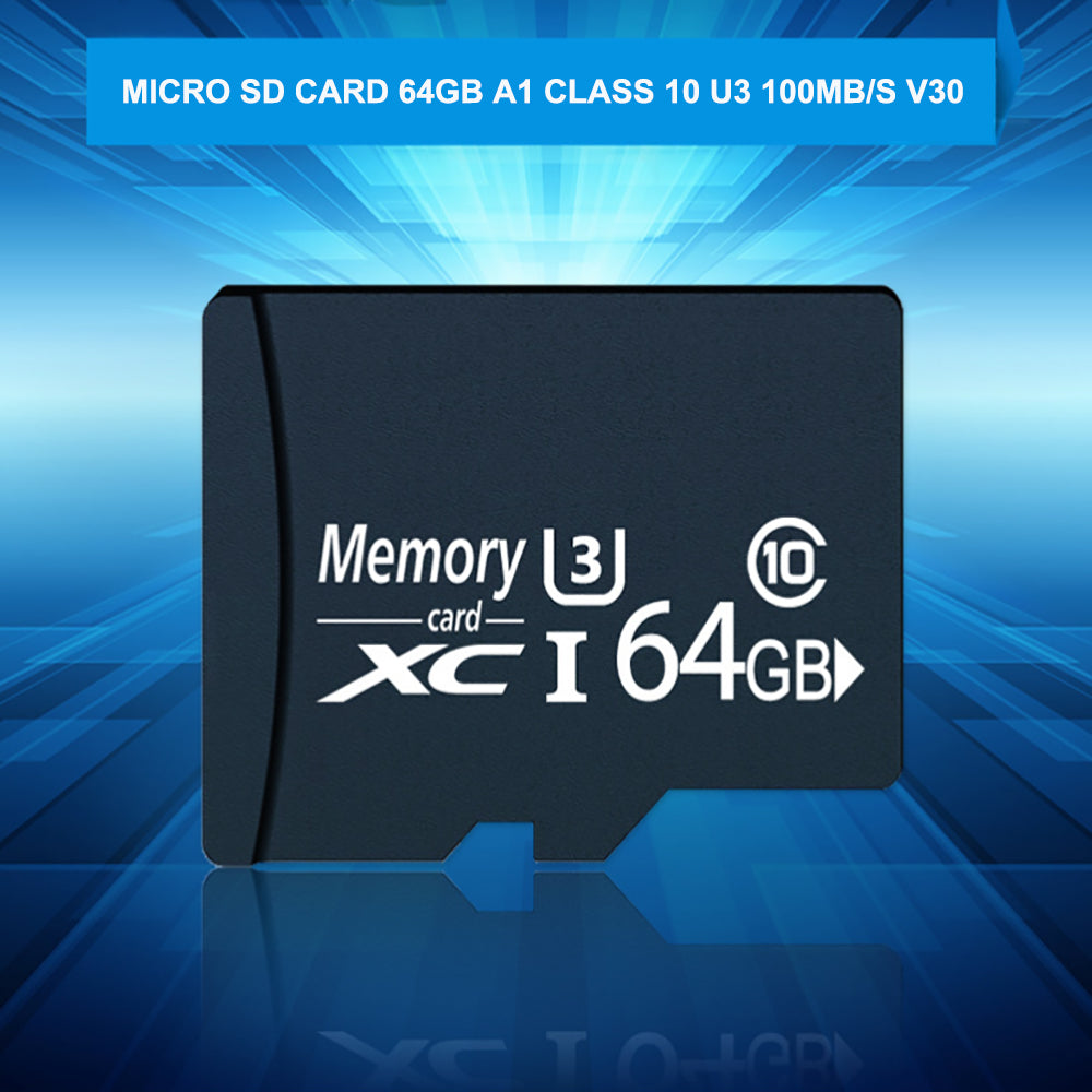 Micro SD Card 16GB/32GB/64GB A1 Class10 U3 100MB/s V30 for Dashcam/phone/camera