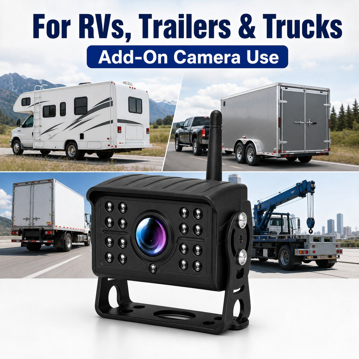F26 Wireless Infrared Expansion Camera for Q12 Wireless DVR Monitor System