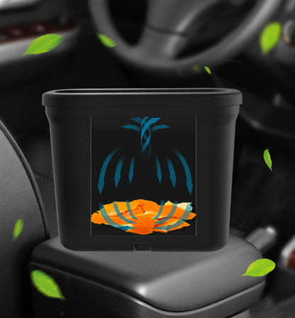 2 in1 Car Rubbish Bin Holder Trash Can Waste Dust Case Vehicle Garbage Storage
