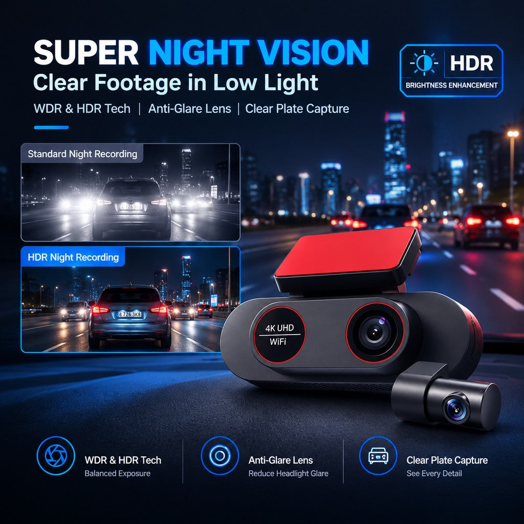 TA-146 HDR and WDR night recording for front and rear cameras