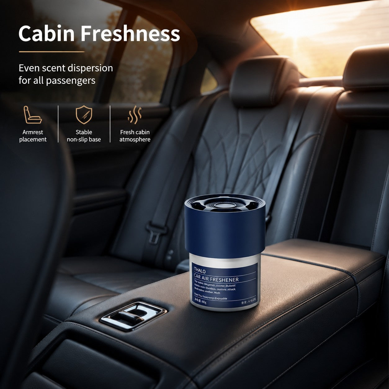 2-Pack Solid Car Air Freshener - 2 x 90g Adjustable Fragrance Balm – product detail image 10