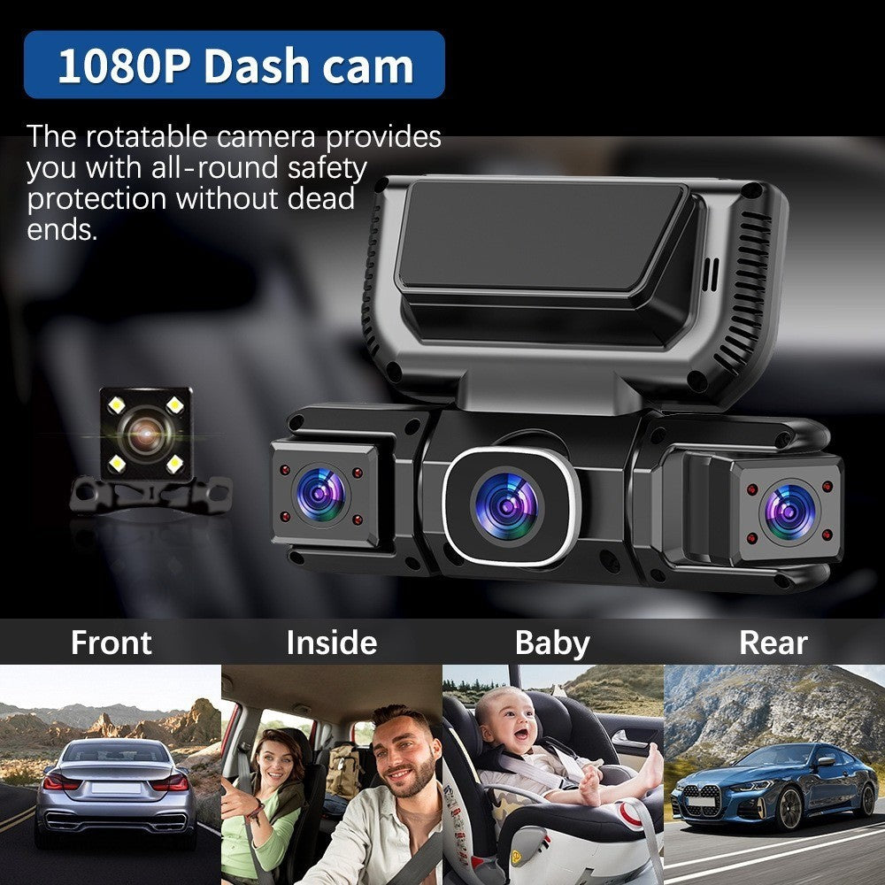 WiFi 4-Channel 1080P Dash Cam Front Cabin Side Rear Camera with 32GB Card – product detail image 3