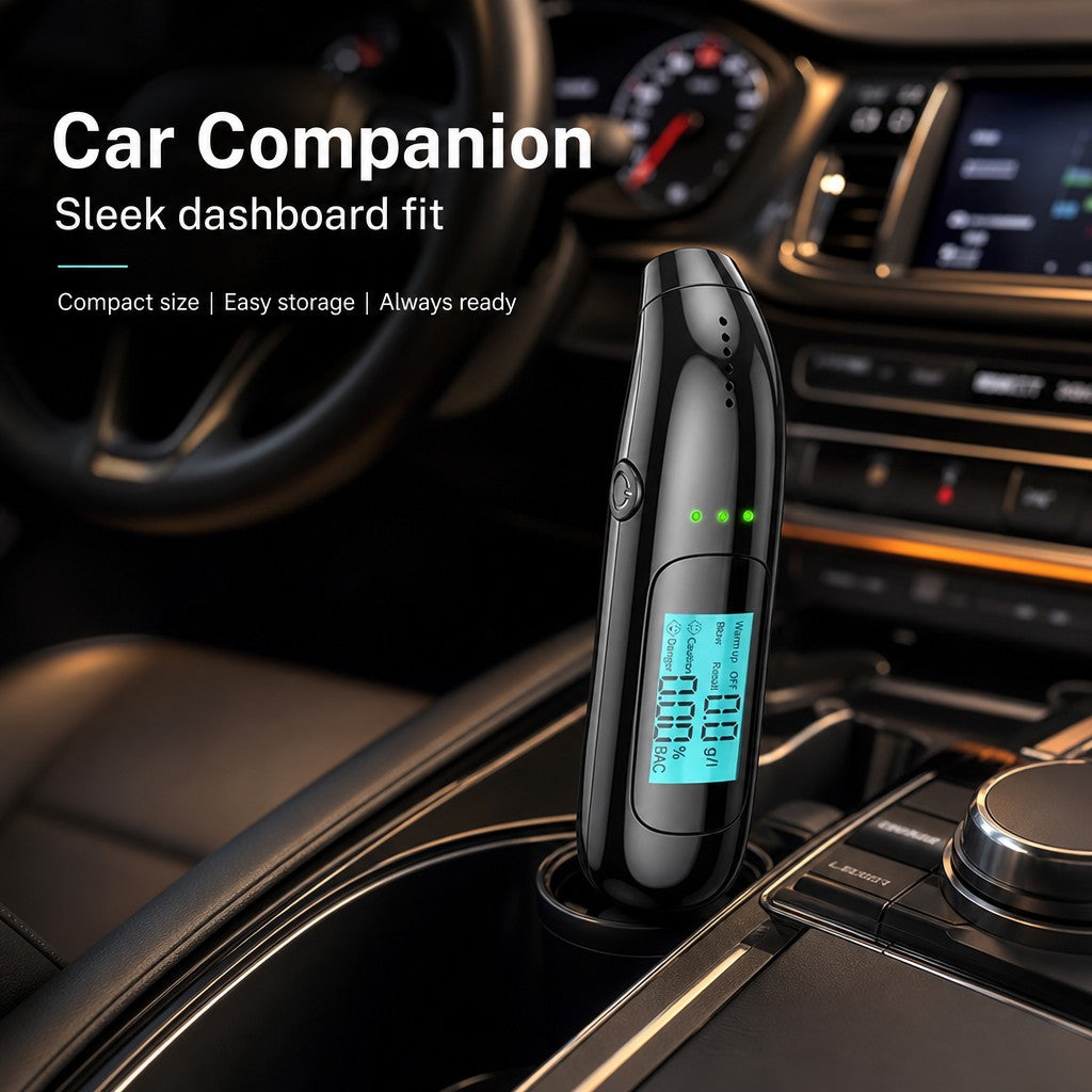 Portable Breathalyzer with Display Rechargeable Digital Electronic Breathalyser