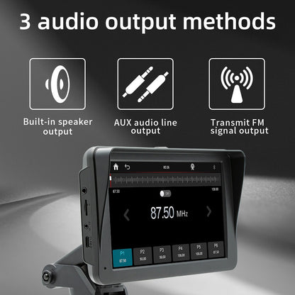 7" IPS HD Touch Screen Apple Android Carplay with 1080P Dual Dashcam 64G Card