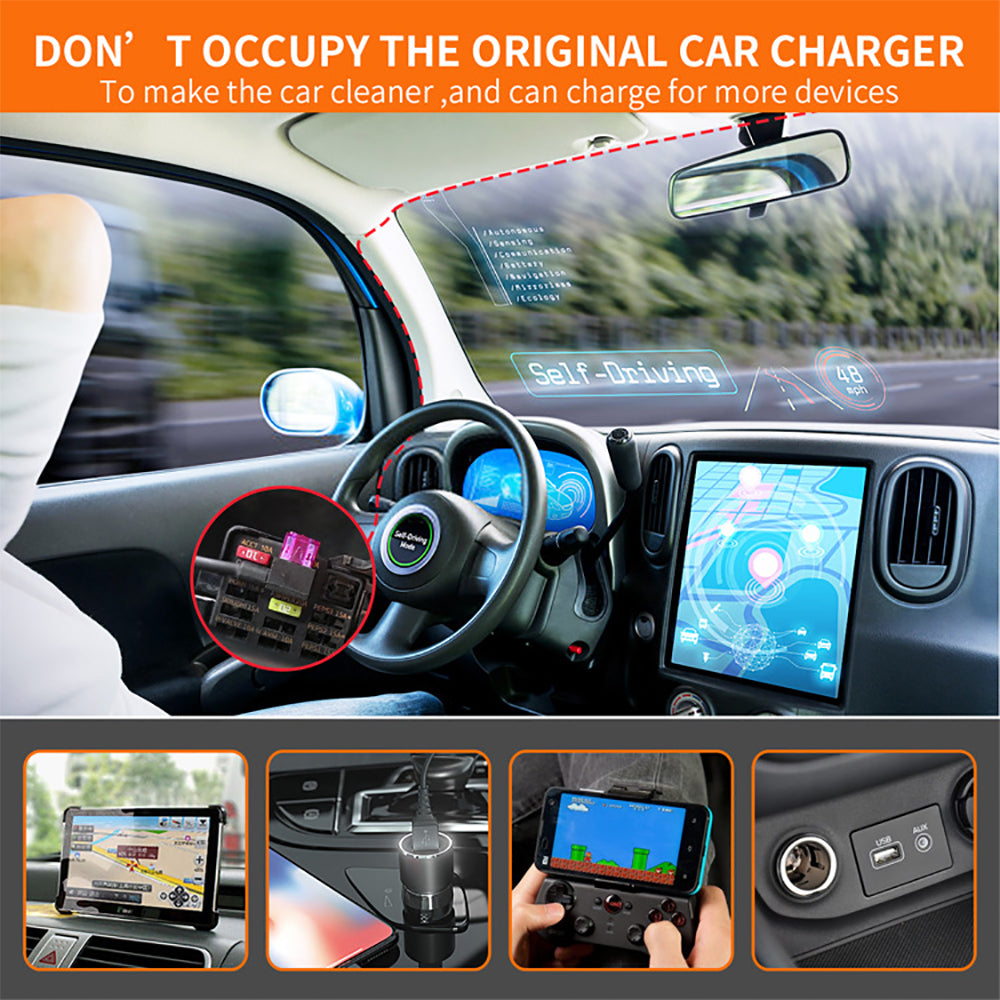 3-Wire Smart Hardwire Kit for Dash Cam Low Voltage Protection Mini USB / Micro USB / Type-C
