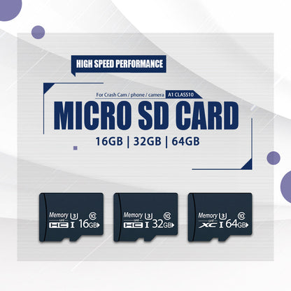 Micro SD Card 16GB/32GB/64GB A1 Class10 U3 100MB/s V30 for Dashcam/phone/camera