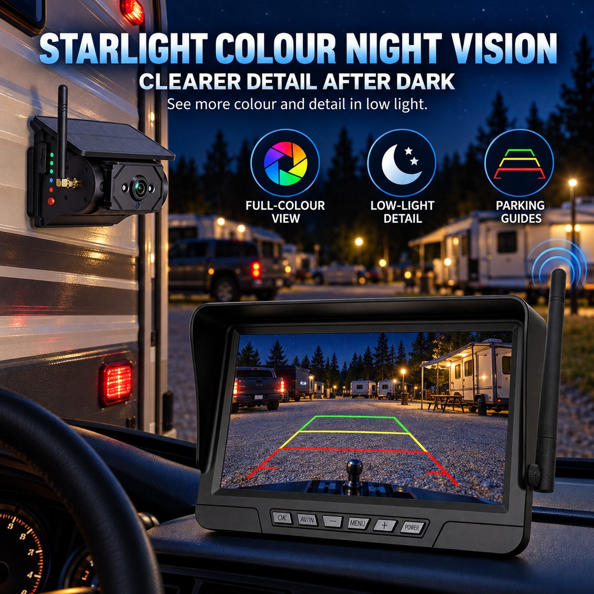 MCNE TA-147 starlight colour night vision camera view