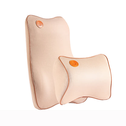 Memory Foam Neck Pillow and Lumbar Back Support Cushion Car Seat Waist Back Pillow