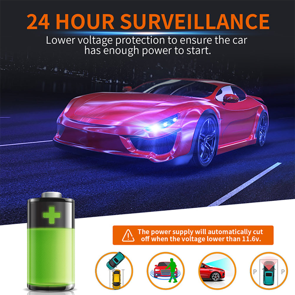 3-Wire Smart Hardwire Kit for Dash Cam Low Voltage Protection Mini USB / Micro USB / Type-C