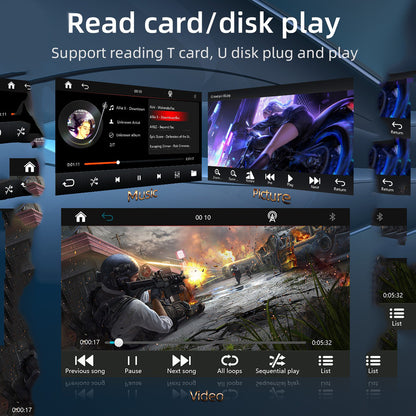 7" IPS HD Touch Screen Apple Android Carplay with 1080P Dual Dashcam 64G Card