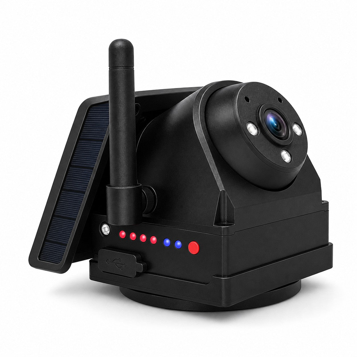 Solar WiFi Vehicle HD Camera No Monitor Required 9600mAh Magnetic