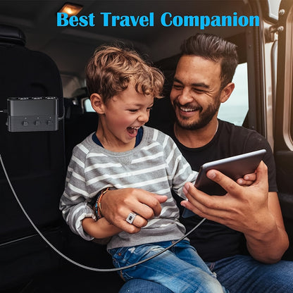 7 in 1 Car Charger Adapter Cigarette Lighter Plug Splitter Independent Switches